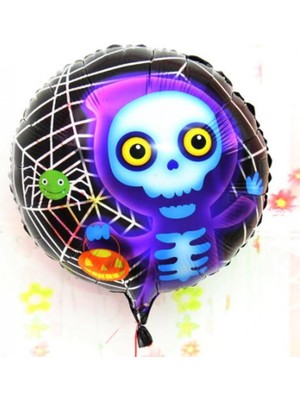 Hace Bazaar Halloween Iskelet Hayalet Folyo Balon 18 Inç