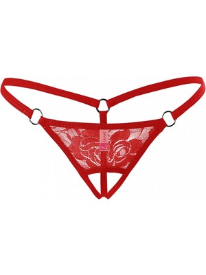Hace Bazaar Ağı Açık Dantelli Büyük Beden Fantezi G String
