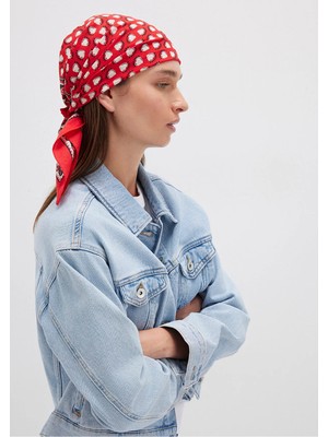 Mavi Bandana Kırmızı
