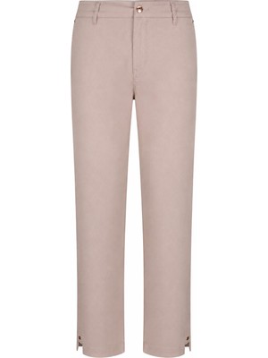 Double Basic Krem Kadın Kumaş Pantolon X-281