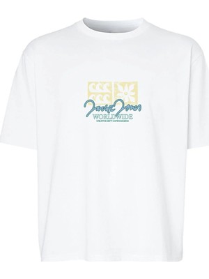 Jack & Jones Jorrıvıera Front Tee Ss Crew Neck Fst