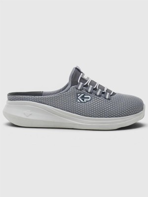 King Paolo D5109 Krakers Sabo - Gri-Füme - Kadın Sandalet