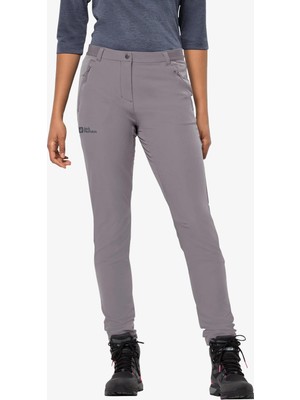 Jack Wolfskin Geigelstein Slim Softshell Kadın Gri Pantolon