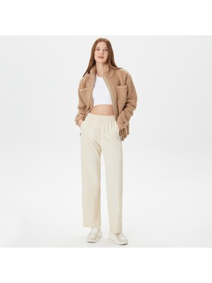 Champion Wide Leg Kadın Krem Pantolon