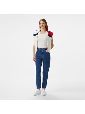 Tommy Hilfiger Jeans Mom Jean Uh Tpr Flag Kadın Mavi Jean