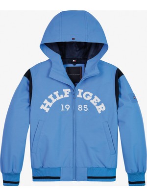 Tommy Hilfiger Monotype 1985 Arch Bomber Çocuk Mavi Ceket