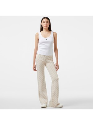 Guess Lise 4logo Swtr Pa Poly Harper Visce Yarn Kadın Krem Rengi Pantolon