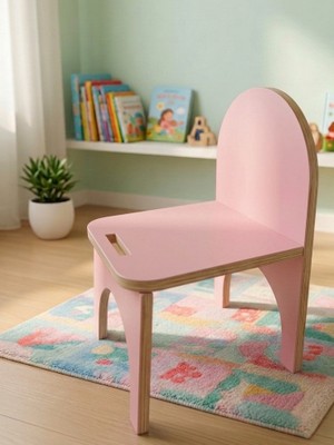 Alteks Dekor Montessori Mdf Çocuk Sandalyesi ,modern Tasarım, Güvenli ve Dayanıklı Ahşap Çocuk Sandalyesi
