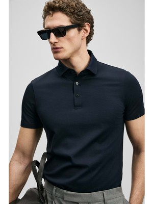 Lufian 111040241 Jaxon Hi- Tech Performance Dikişsiz Polo Yaka Tişört Erkek Tişort