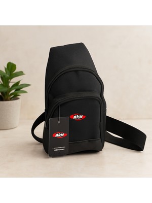 Ozkr Store Bodybag Omuz Çantası - 3 Fermuarlı, 8X15X27 cm