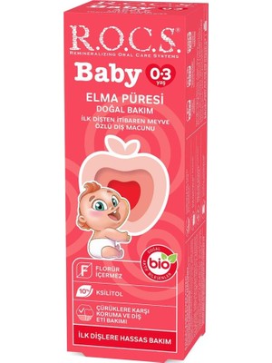Mabelme Store .baby Diş Macunu 0-3 Yaş 35 ml Elma