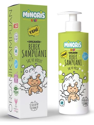 Mabelme Store Baby Organik Bebek Saç ve Vücut Şampuanı 400 ml