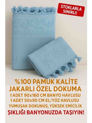 Belinis Sentetik Değil-Pamuk Karışımlı Değil %100 Pamuk Banyo Havlu Set 1 Adet 90 x 160 cm 1 Adet 50 x 90 Hediyelik Çeyiz Soft Yumuşak Yüksek Su Emici