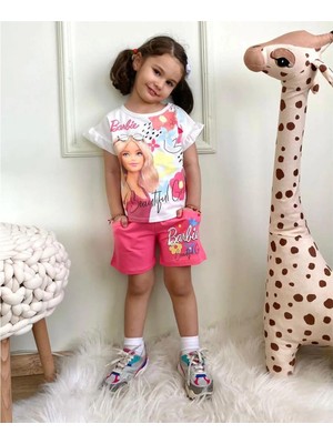 Lillypicca Baskılı Kız Çocuk Tişört ve Şort Takım - 1043
