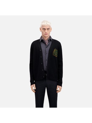 The Kooples Erkek Baskılı Siyah Hırka