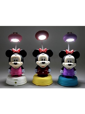 Hace Bazaar Mickey Mouse Masa Üstü Lamba Şarjlı USB ALK2716