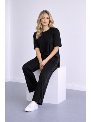 Motiv Paraşüt Şeritli Oversize T-Shirt /pantolon Eşofman Takımı