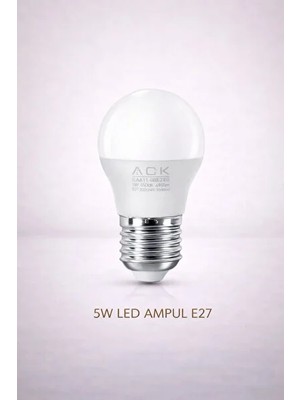 CATEKSSS LED Ampul 5W E27 3000K Günışığı Makyaj Lambası Uyumlu