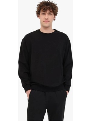 MB SN75 C Neck Sw 6pr Lumberjack Erkek Sweat A102696693 Sıyah