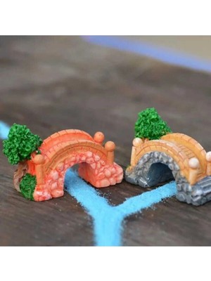 Himi Teraryum Objeleri 2'li Köprü Dekoratif Biblo ve Diorama Objesi