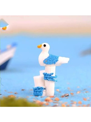 Himi Teraryum Objeleri Martı 2 Adet Dekoratif Biblo ve Diorama Objesi