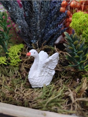 Himi Teraryum Objeleri Kaz 2 Adet Dekoratif Biblo ve Diorama Objesi