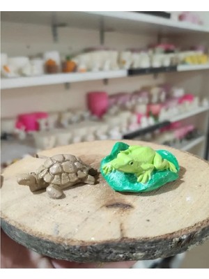 Himi Teraryum Objeleri Kurbağa ve Kaplumbağa Dekoratif Biblo ve Diorama Objesi