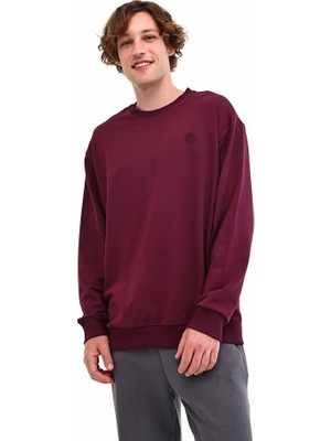 MB SN75 C Neck Sw 6pr Lumberjack Erkek Sweat A102696691 Bordo
