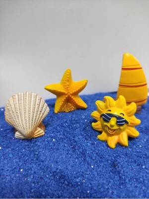 Himi Teraryum Objeleri Güneş Yıldız Yelkenli Midye Dekoratif Biblo ve Diorama Objesi