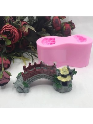 Himi Teraryum Objeleri Orta Boy Köprü Dekoratif Biblo ve Diorama Objesi
