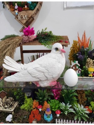 Himi Teraryum Objeleri Güvercin Dekoratif Biblo ve Diorama Objesi