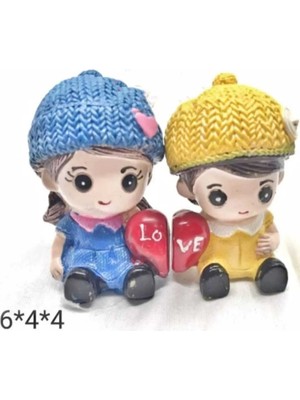 Himi Teraryum Objeleri Sevgililer Love Dekoratif Biblo ve Diorama Objesi
