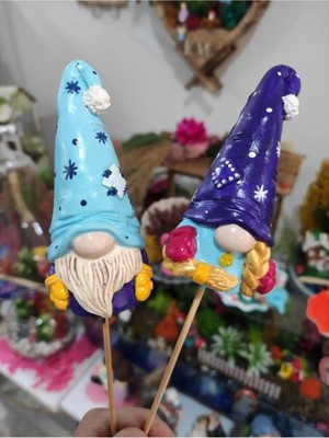 Himi Teraryum Objeleri 2'li Burnuk Dekoratif Biblo ve Diorama Objesi