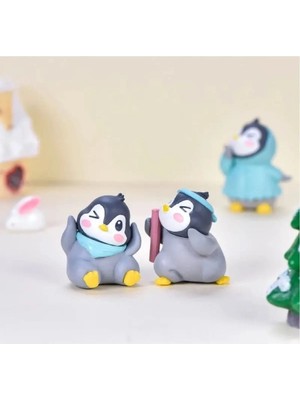 Himi Teraryum Objeleri 2 Adet Penguen Karışık Gönderilir Dekoratif Biblo ve Diorama Objesi