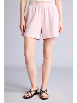 Defacto Relaxed Fit Penye Pembe Kadın Kapri H0575AX/PN38