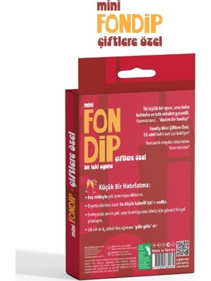 Egecen Mini Fondip Çiftlere Özel Eğlenceli Kart Oyunu