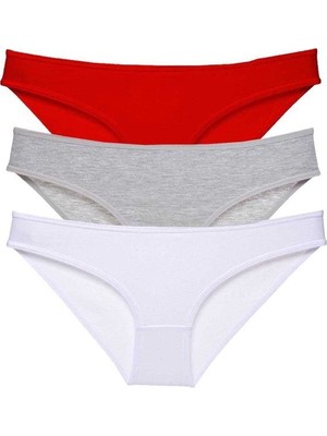 Elitse 3 Adet Süper Eko Set Likralı Kadın Slip Külot 542