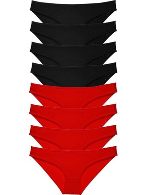 Elitse 8 Adet Süper Eko Set Likralı Kadın Slip Külot