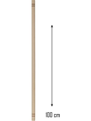 Elitse Ahşap 100 cm Hamur Açma Şekillendirme Oklavası ROYALEKS-56041