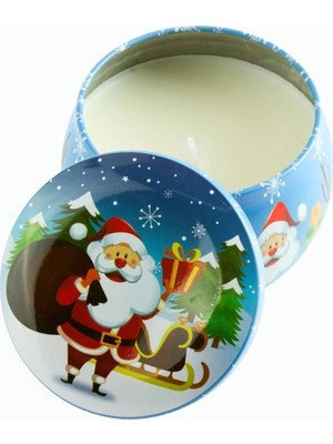 Bijuteri Net Noel Baba Yılbaşı Kapaklı Mum 8 cm
