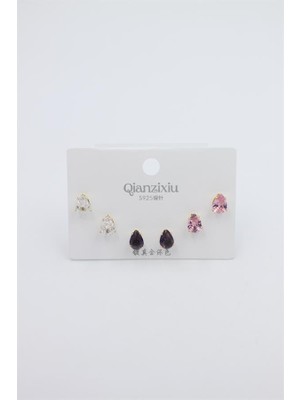 Elitse Çoklu Set Küpe - Altın