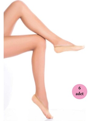 Elitse 6 Adet Microfiber Suba Kadın Babet Çorap Sahra 51