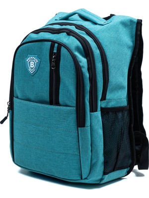 Sargınlar Çok Gözlü Ergonomik Sırt Çantası Su Itici Unisex Okul, Günlük ve Seyahat Çantası Yeşil