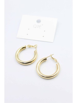 Elitse Metal Halka Küpe 2,5cm - Altın