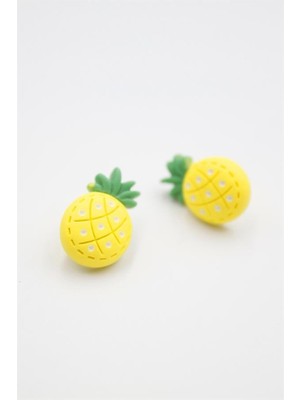 Elitse Ananas Hamur Küpe - Çok Renkli