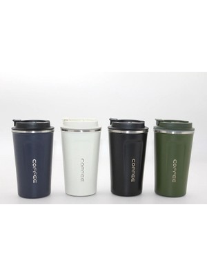 Elitse 500 ml Paslanmaz Çelik Termos Mug - Çift Katmanlı Sızdırmaz Kahve Kupası ALK3134