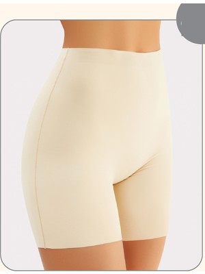 COjans Cj Miss Flex Ten Lazer Kesim Yüksek Bel Boxer 6007 Ten