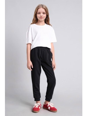 Defacto Jogger Siyah Kız Çocuk Eşofman Altı Y1226A6/BK81