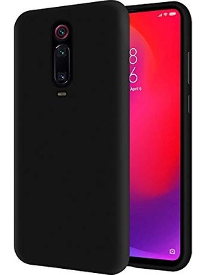 KZY İletişim Kzy Iletişim Xiaomi Mi 9t ile Uyumlu Içi Kadife Soft Logosuz Lansman Silikon Kılıf - Siyah