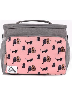 Biggdesign Cats Isı Yalıtımlı Çanta Pembe